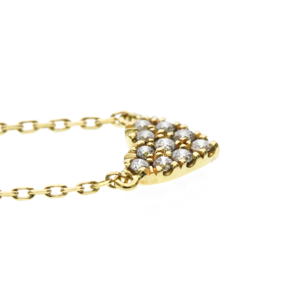 AHKAH Heart Pave Diamond Necklace Yellow Gold (18K) Diamond Women,Men Fashion... - Picture 5 of 12